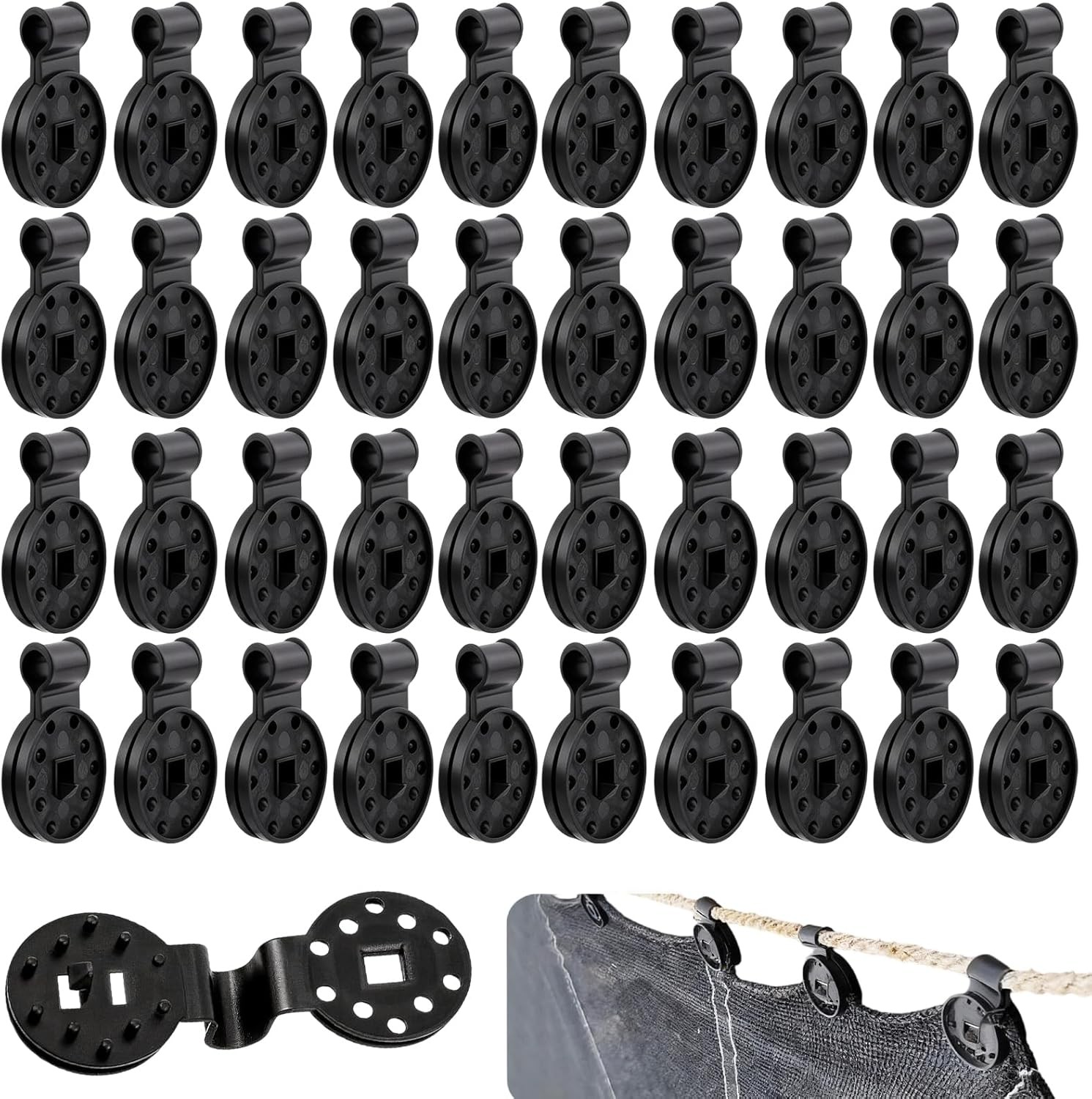Shade Cloth Heavy Duty Lock Grip, Shade Cloth Clips Windproof Awning Clamp Grip