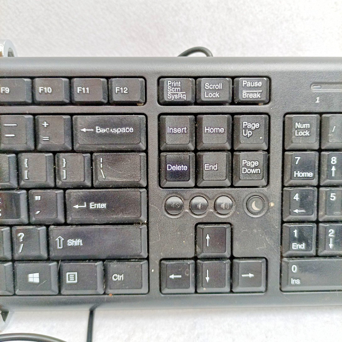 HP USB Wired Keyboard SK-2085 Black PC Computer Keyboard EUC