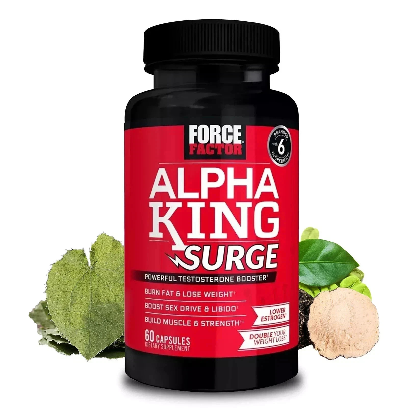Force Factor Alpha King Surge-Testosterone Booster & Muscle Gain | ( Pack of 1 )