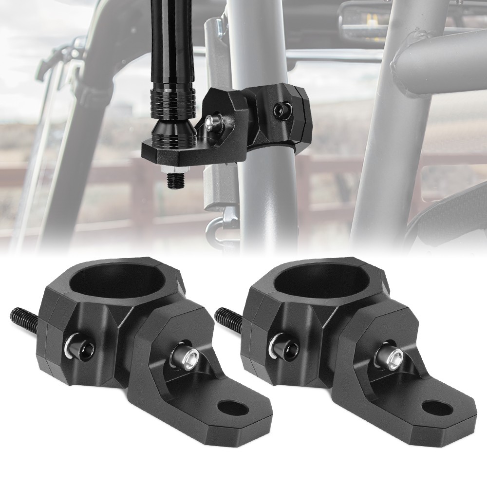 2x Motorcycle Headlight Mount Bracket Spot Fog Light Tube Fork Bar Clamp Holder