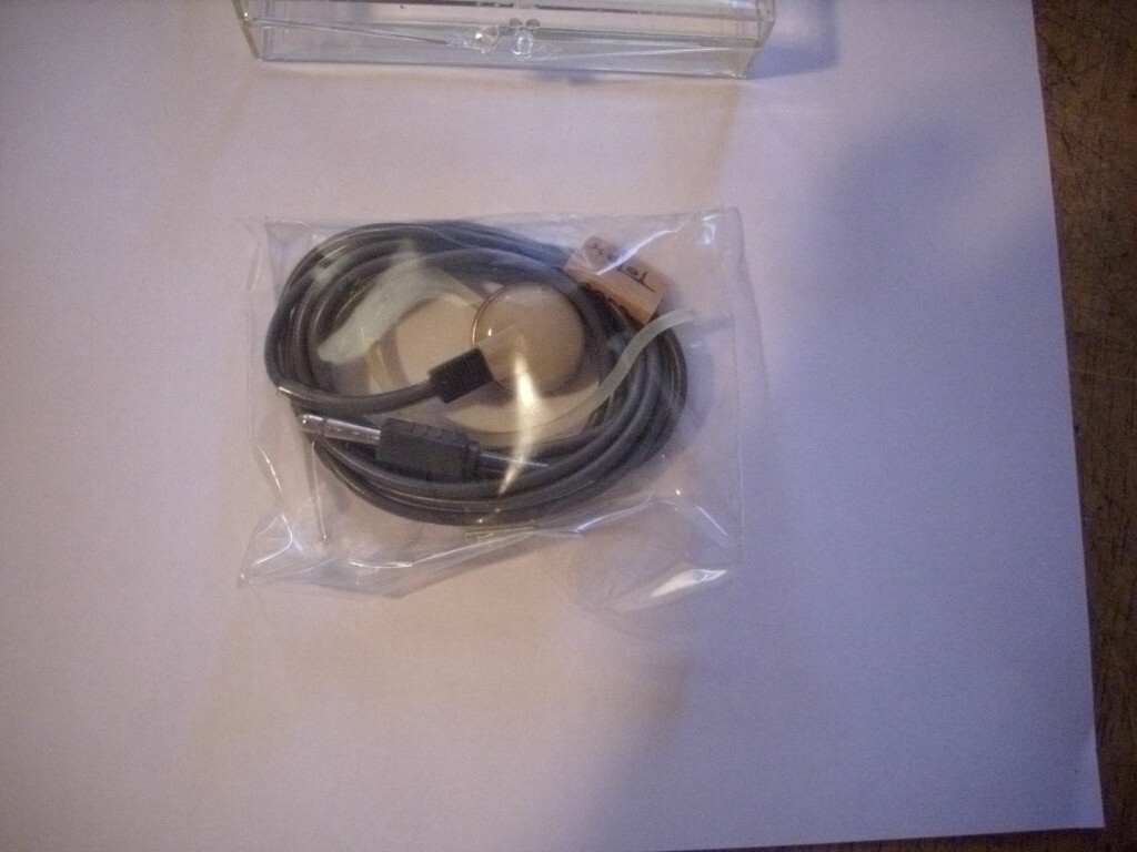 Vintage UNUSED Telex Plastic Earbud and Cord (sealed)