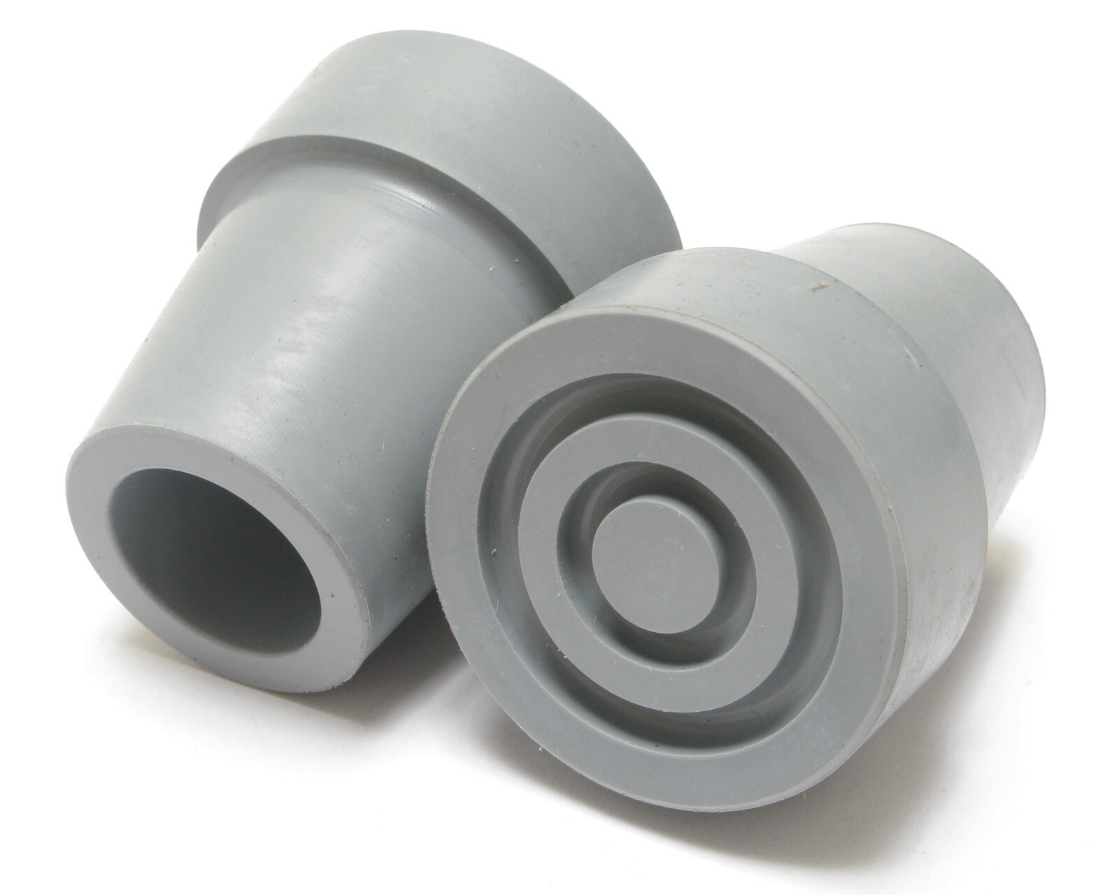 Replacement Rubber Cane Tips, Gray, 3/4 Inch, 10 Pieces