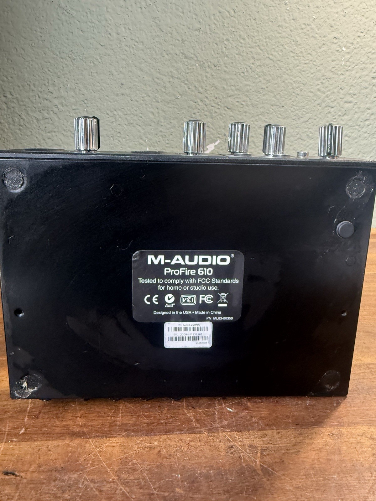 M-Audio ProFire 610 FireWire Audio Interface Black with Octane Preamp Technology