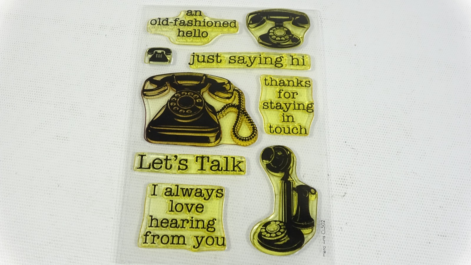 Hero Arts Clear Rubber Stamps Just Saying Hi - Let's Talk CL502