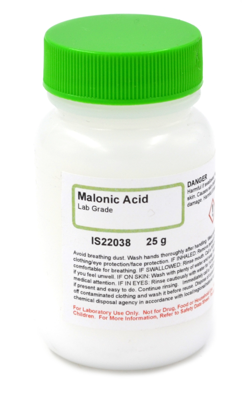 Lab-Grade Malonic Acid, 25g - The Curated Chemical Collection