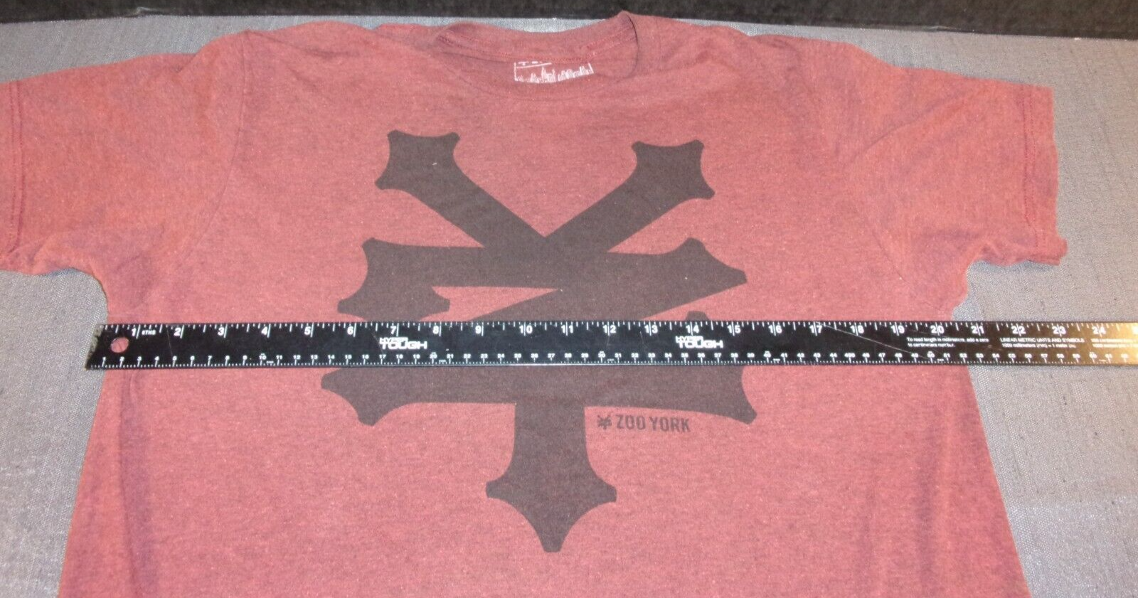 ZOOYORK RED MAROON MEDIUM GRAPHIC T-SHIRT