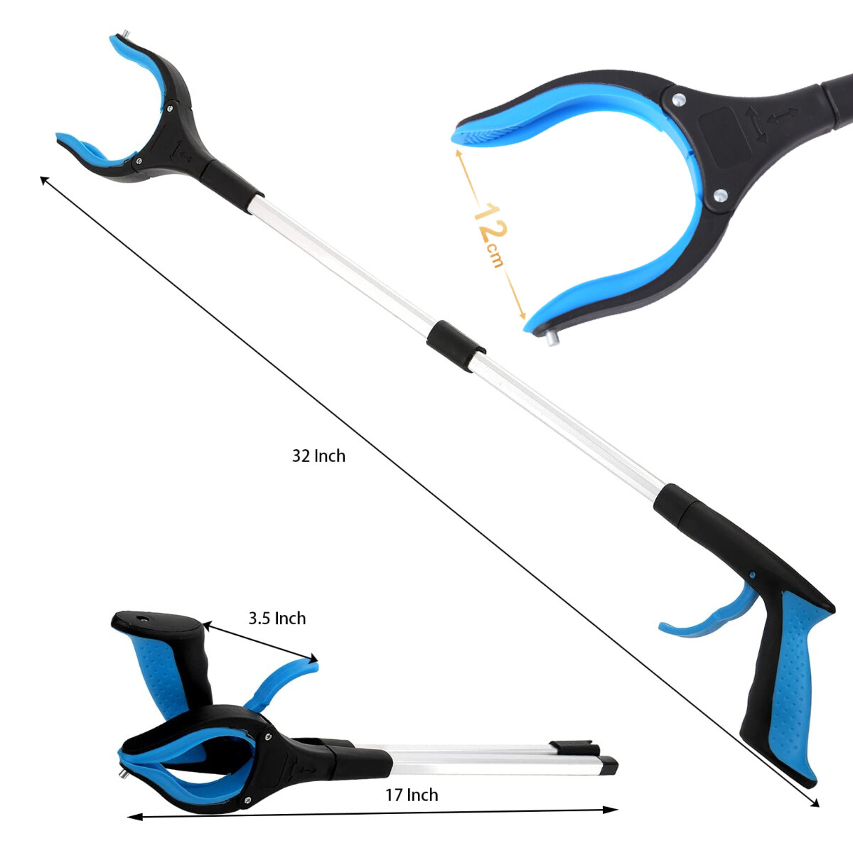 2 pack 32 inch foldable senior grabber grabber tool,picker upper grabber