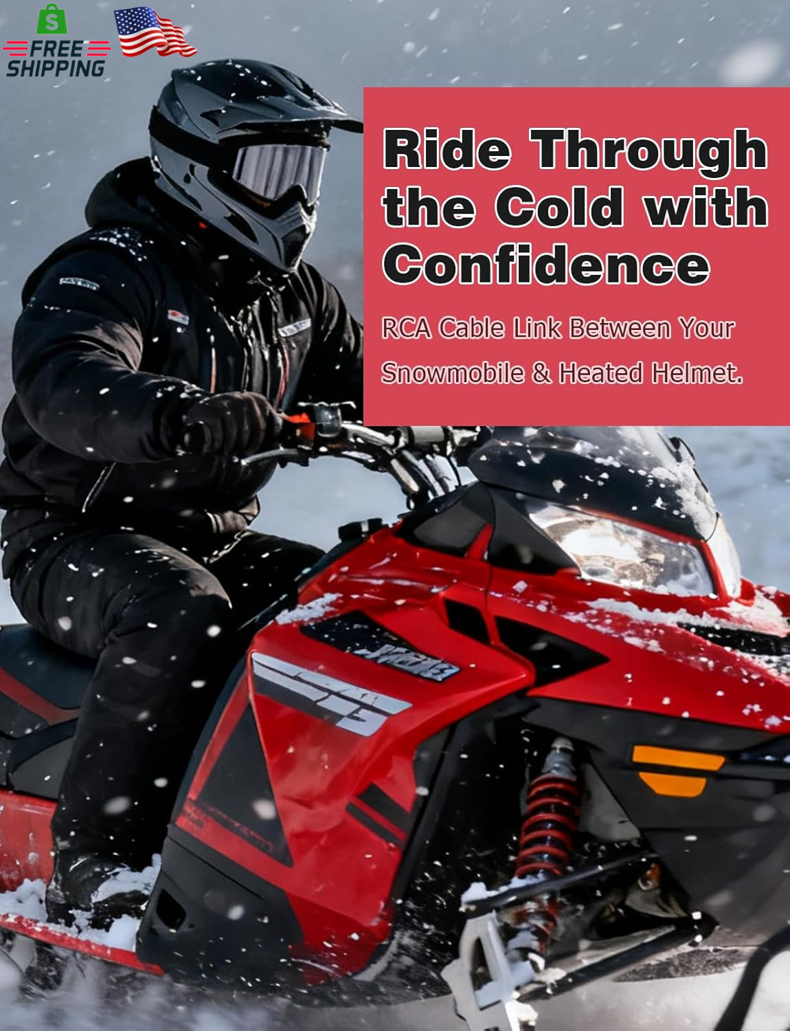 Heated Shield Cord Snowmobile Helmet Replacement Electric Wire Kit