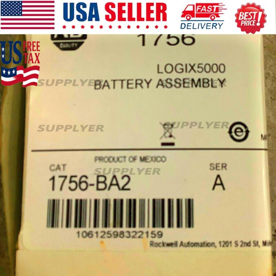 NEW Allen Bradley 1756-BA2 Battery Assy OEM ControlLogix L6X CPU 3V US Free Tax