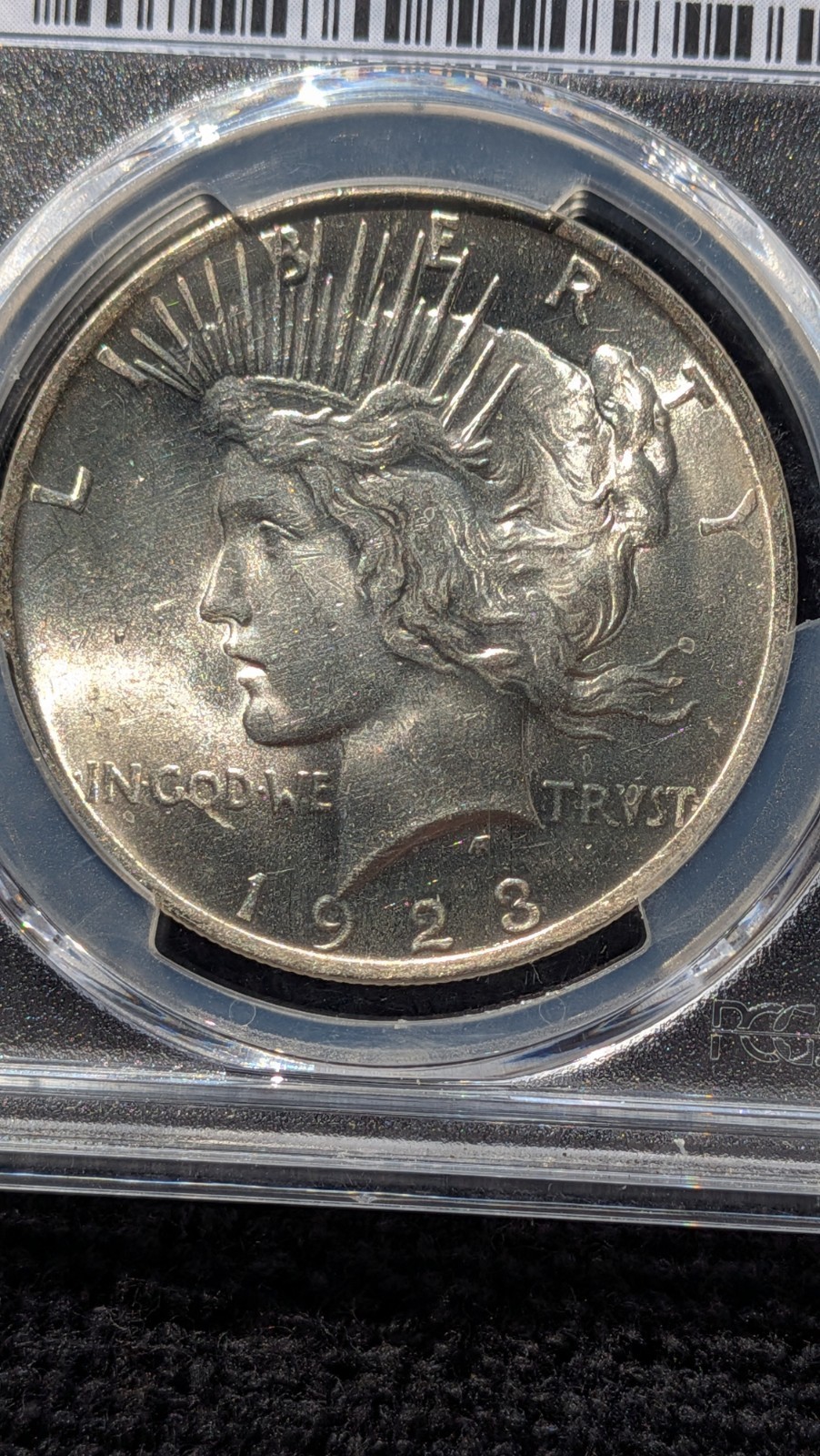 1923 Silver Peace Dollar PCGS MS63 $1
