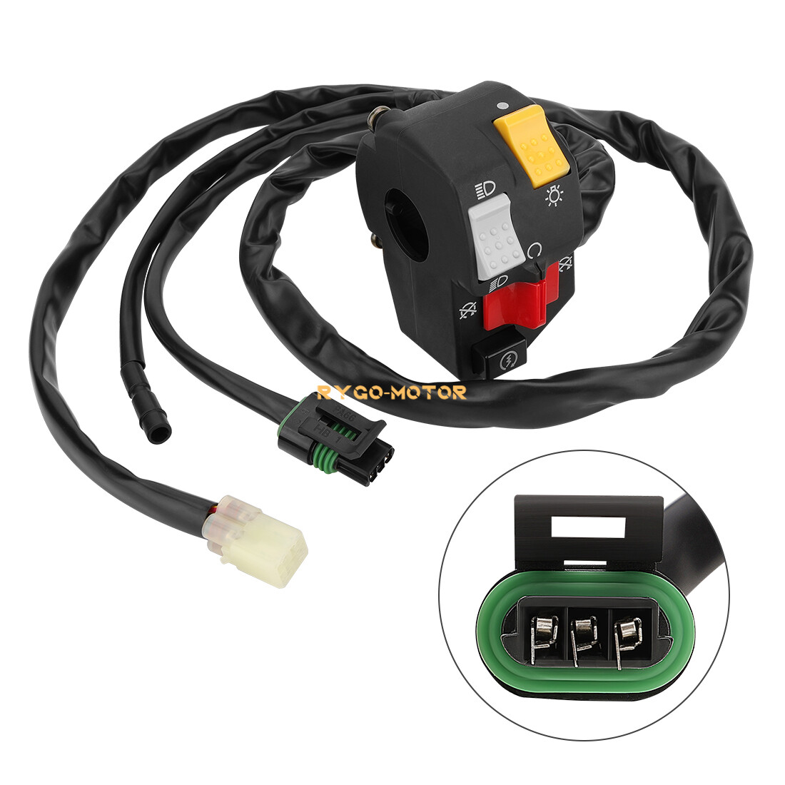 Handlebar Start Kill Headlight Switch for Honda Sportrax TRX250EX 2x4 2001-2005