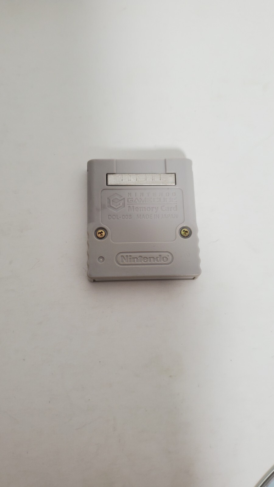 Official Nintendo Gamecube Memory Card 59 Blocks DOL-008 Gray
