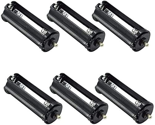 Cylindrical Battery Holder Battery Storage Case for 3 x 1.5V AAA Batteries