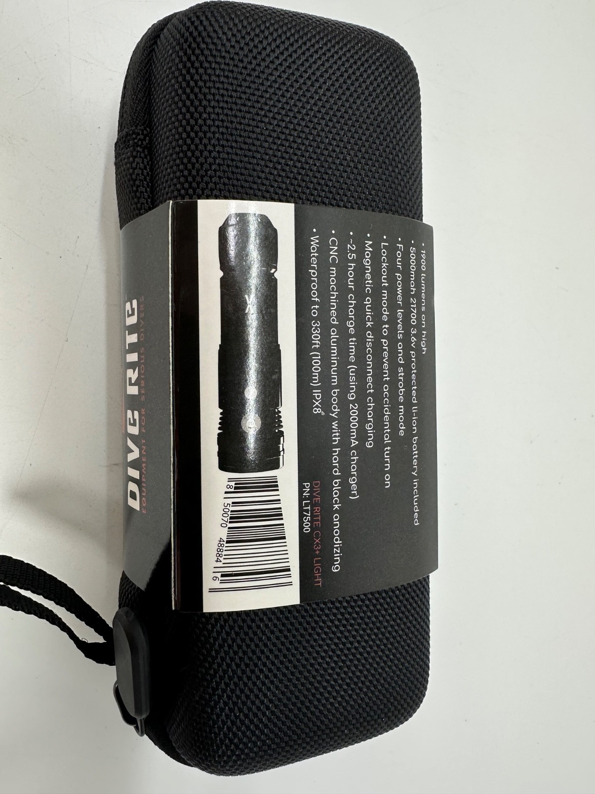 Dive Rite CX3+ Handheld Dive Light LT7500