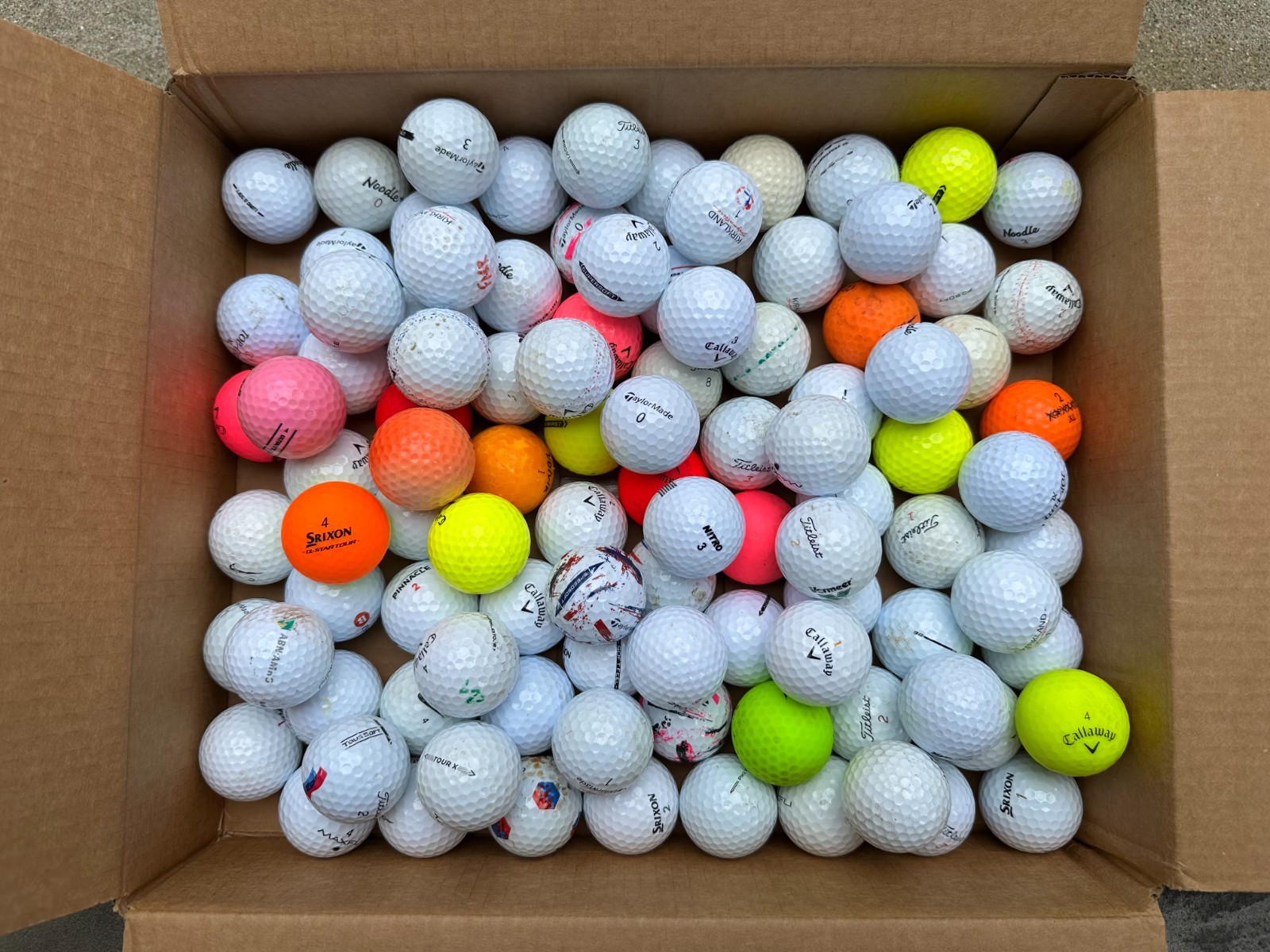 100 Used Range Balls Hit Away Golf Balls Practice Shag Golf Balls Free Shipping