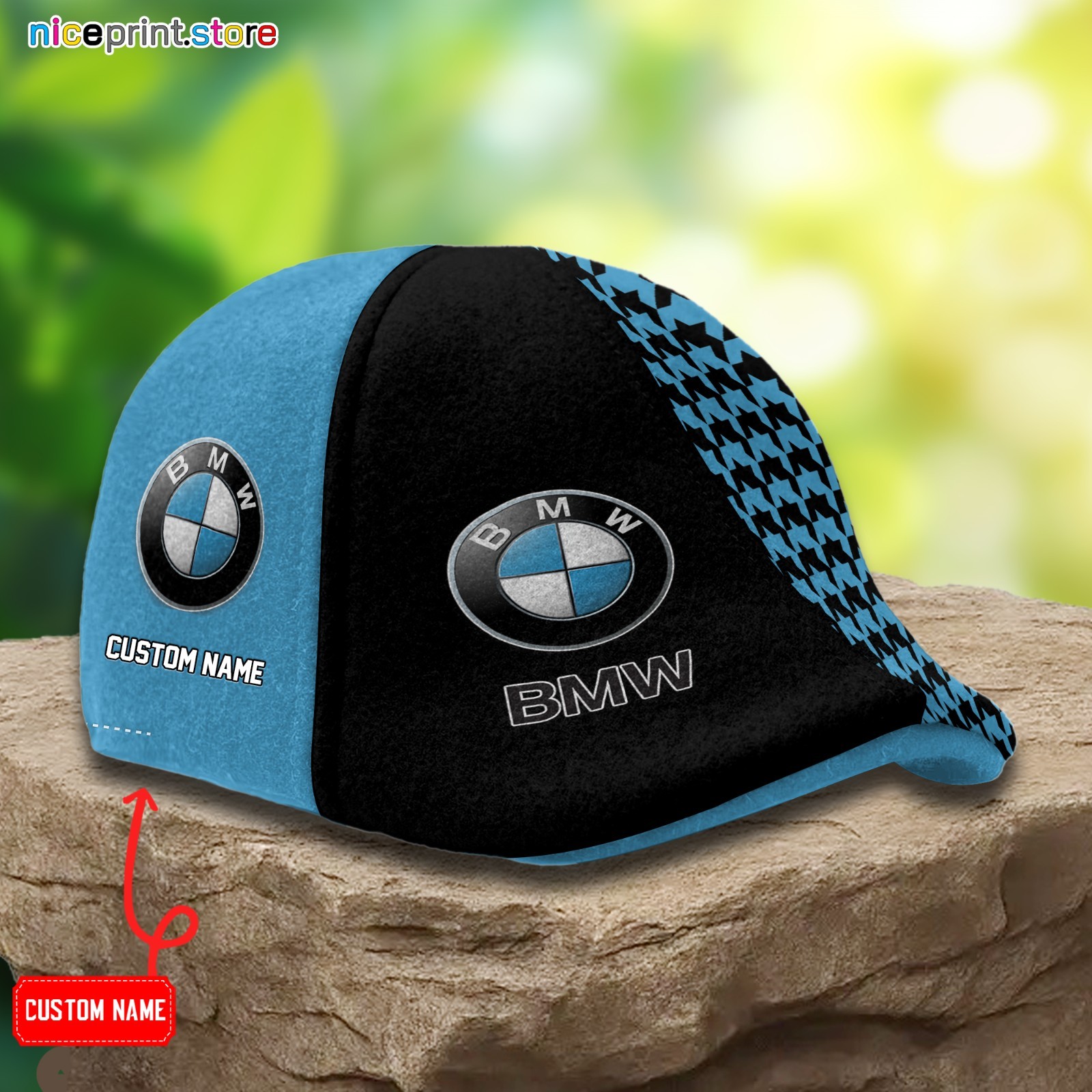 BMW Ivy Cap BMW 6 Panel Hat BMW Driver Hat BMW Car Flat Cap