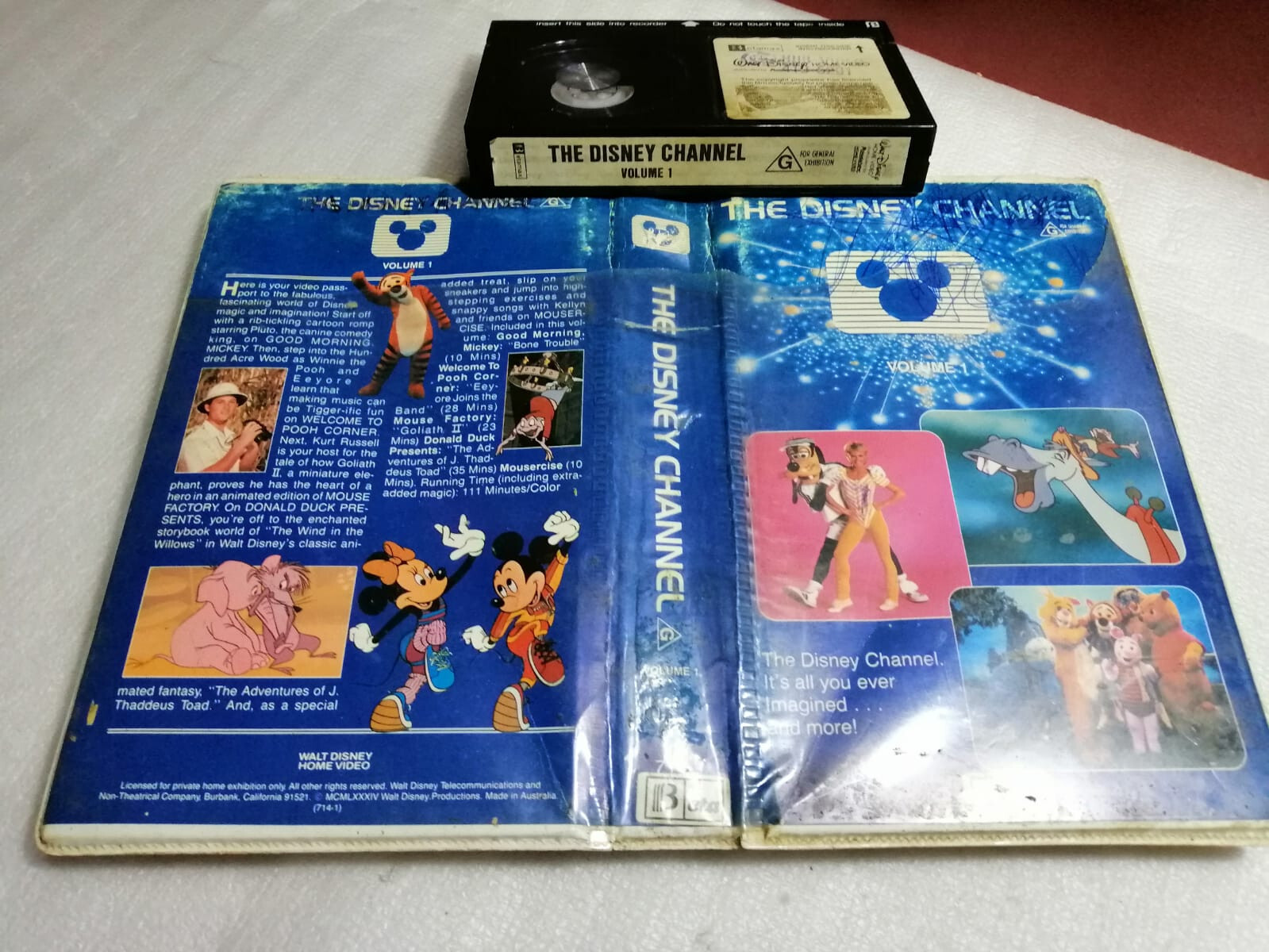 THE DISNEY CHANNEL Vol. 1 - RARE Australian Ex-Rental Betamax 1st Issue - FAMILY