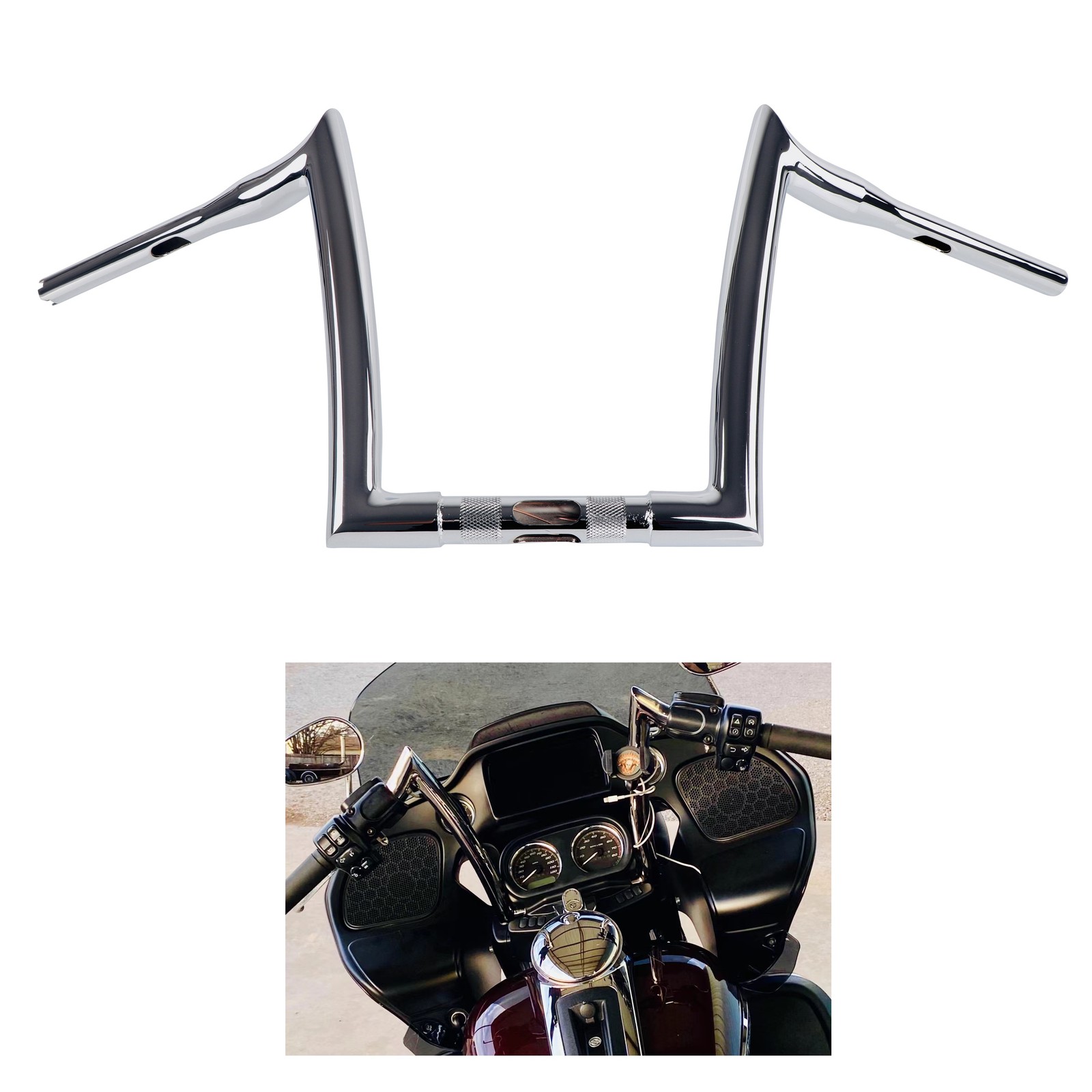STREET TANK 1.5 Inch Handlebars For Harley Touring Road Glide,RoadKing,Softail`