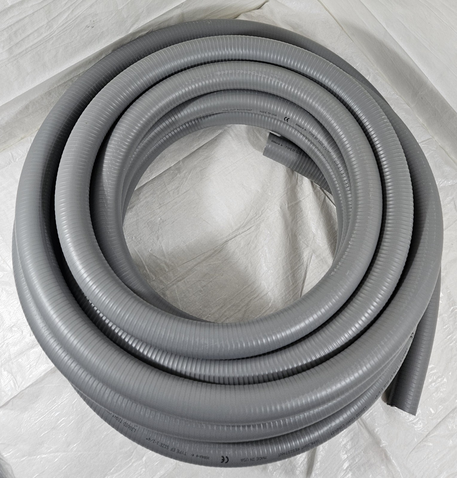 Electric-Flex Liquatite EF-14 1-1/4" Liquidtight Flexible Metal Conduit 50' Open