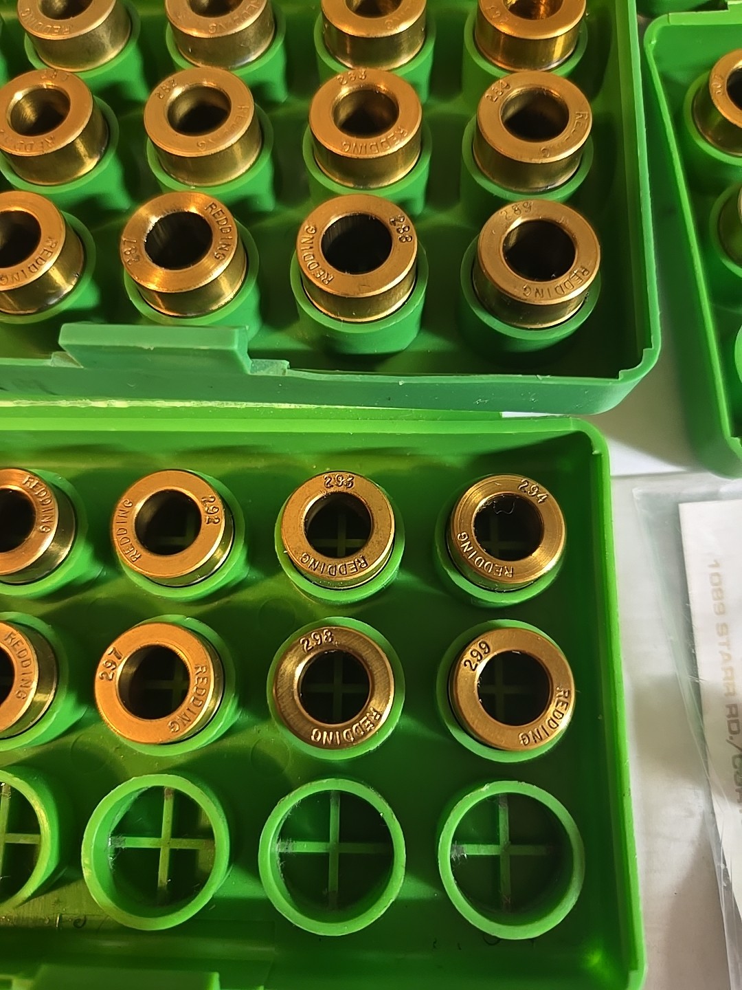 REDDING TITANIUM NITRIDE NECK SIZE BUSHING VARIOUS SIZES (SOLD INDIVIDUALLY)