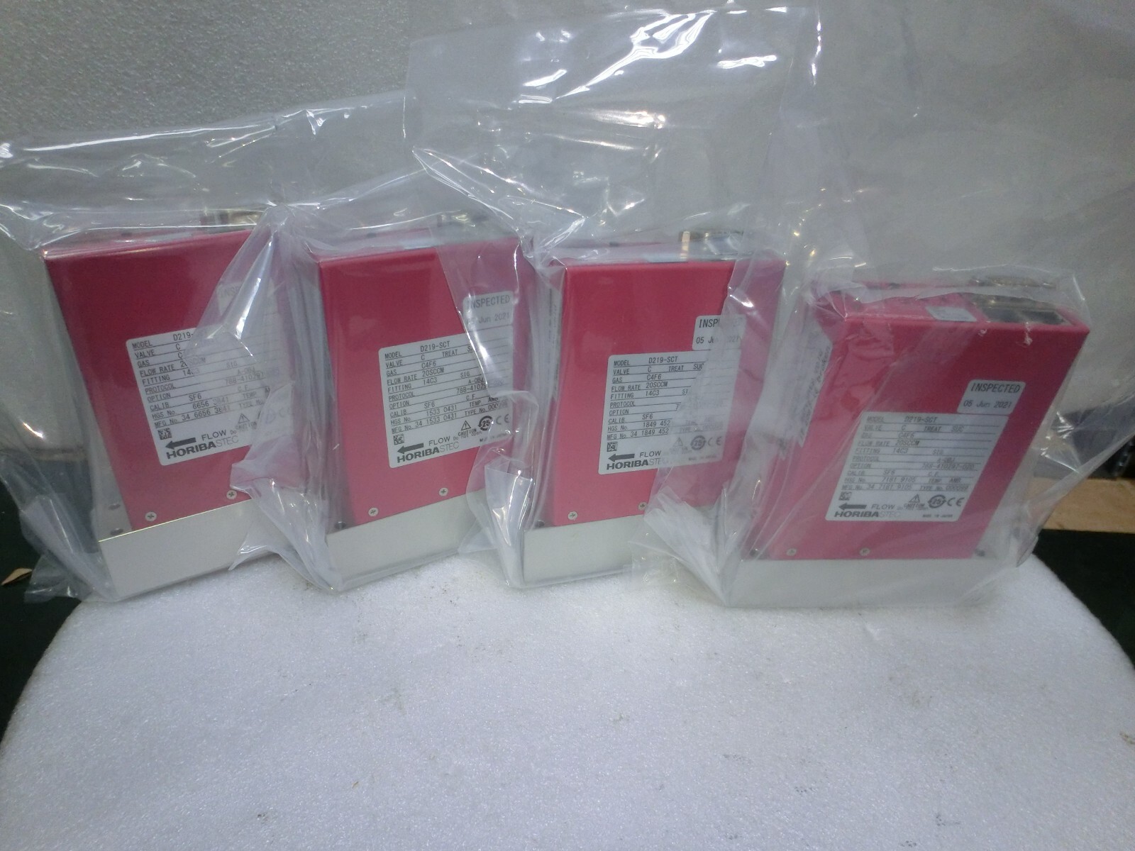 HoribaSTEC D219-SCT Mass Flow Control,C4F6 20sccm,Lam 788-410297-020,Unuse_,8295