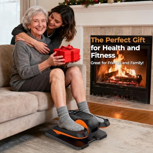 Under Desk Elliptical Machine - Electric Elliptical Exerciser for Seniors,
