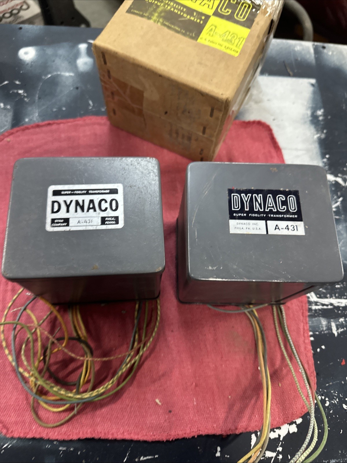 Extremely RARE PAIR of VINTAGE NOS/NIB DYNACO A431 (A431-70) Output Transformers