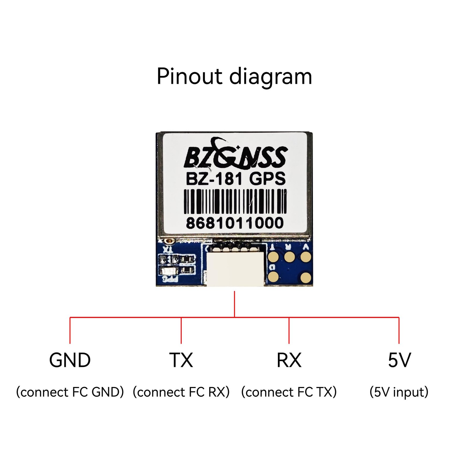 BZGNSS BZ-181 FPV GPS Module - Dual Protocol M10 Drone for RC Drone...