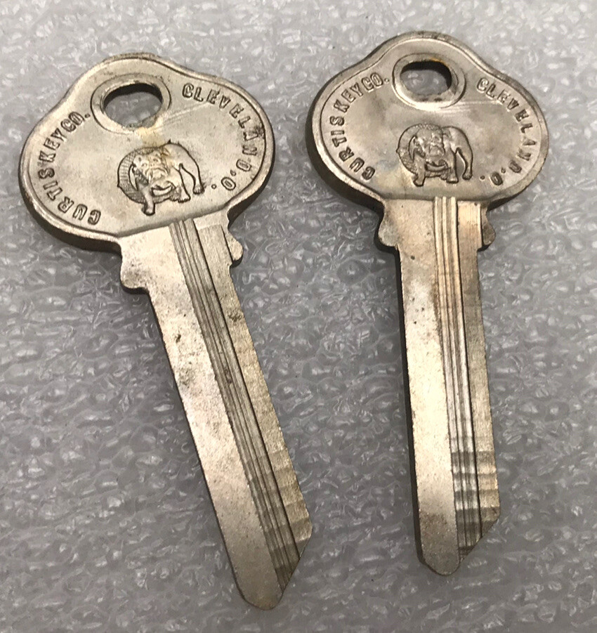 Curtis Key Blank S-6 Cleveland Ohio Bulldog Logo For Sargent Locks          [U]