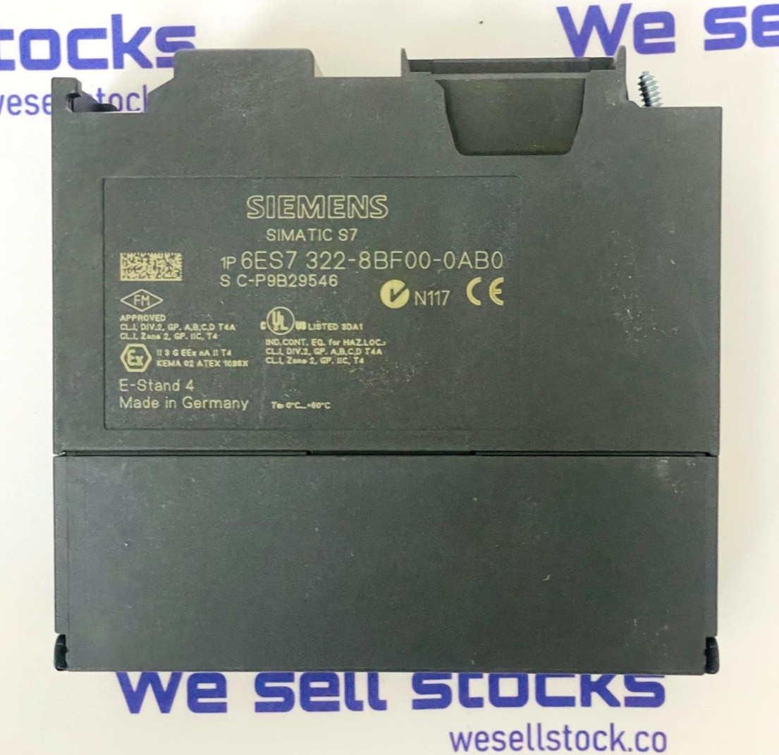 SIEMENS SIMATIC S7 Digital Output Module 6ES7322-8BF00-0AB0