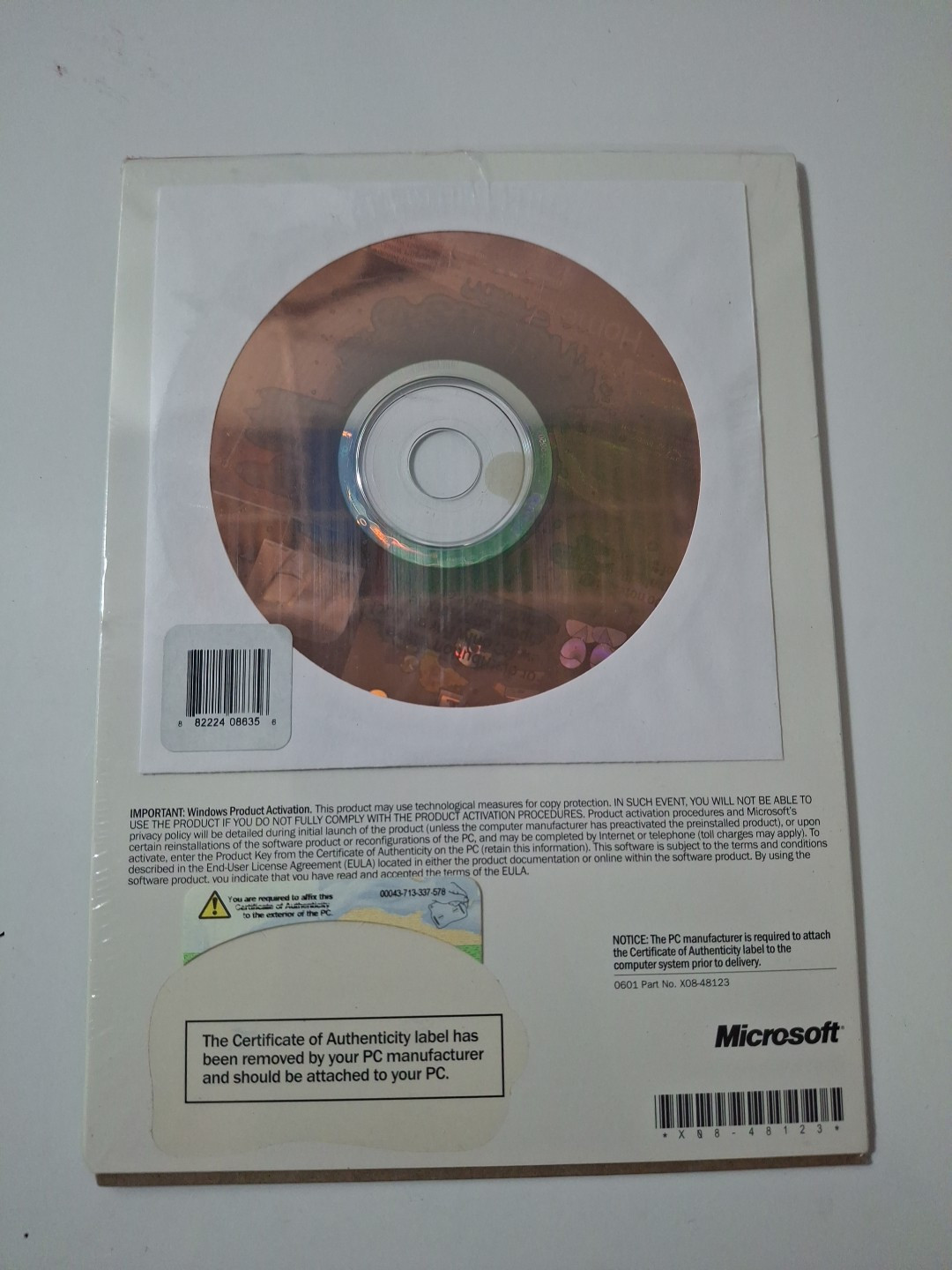Microsoft Windows xp Home Edition - 2002 - Shrink Wrapped - NEW