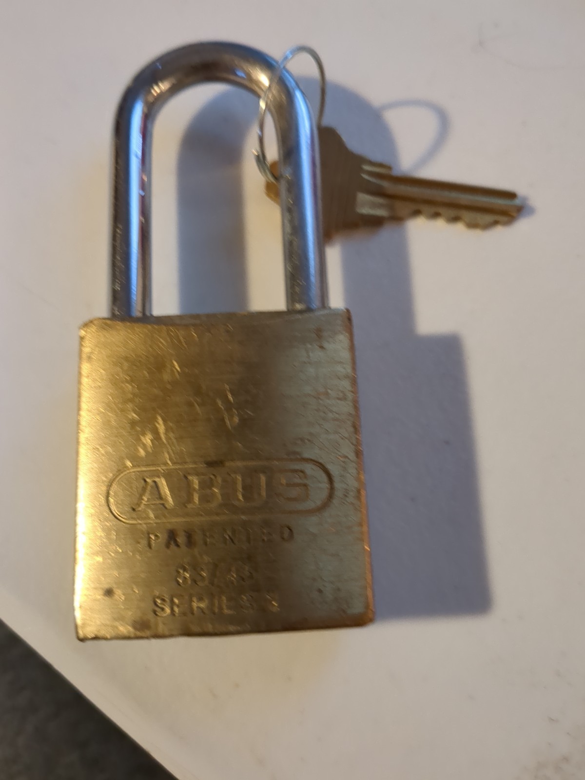 ABUS 83/45-300 SCHLAGE C KEYWAY REKEYABLE BRASS PADLOCK