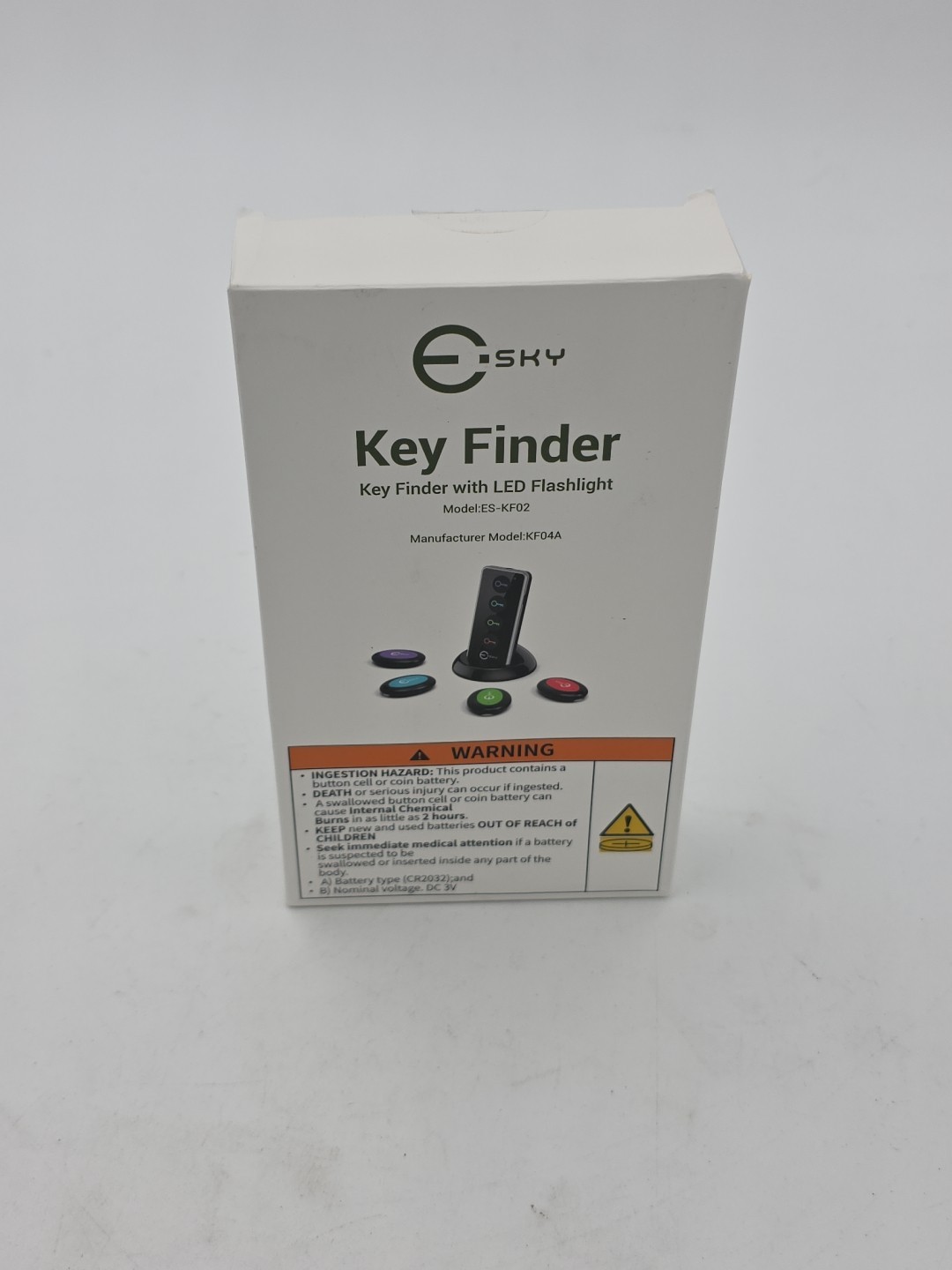 Key Finder Locator with Sound 85dB RF Item Tracker 131ft Range Beeper Tag 4 Pack