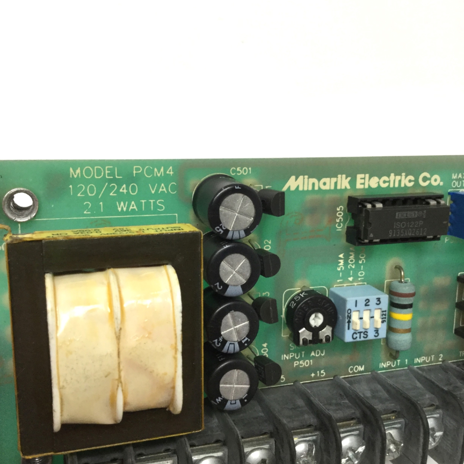 Minarik PCM4 Stand-Alone Motor Drive Isolation Card Remote Analog Control ±10VDC