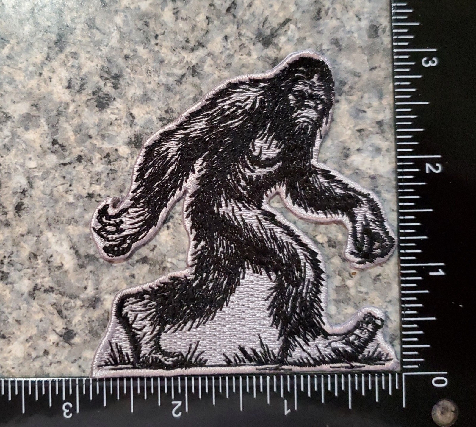Sasquatch Bigfoot Cryptid Patch. Embroidered. Iron On. 3"x3"