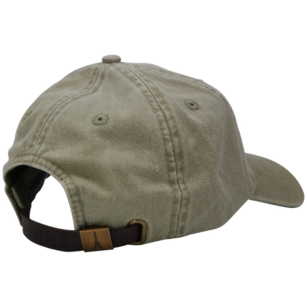 Sunbuster Extra Long Bill 100% Washed Cotton Cap with Leather Adjustable Strap