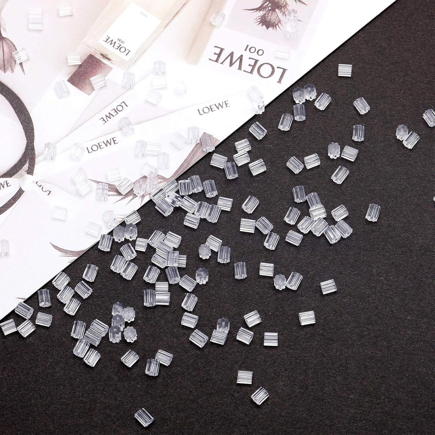 Versatile 500 Piece Earring Backs - Soft, Minimalist Stoppers for All Earrings