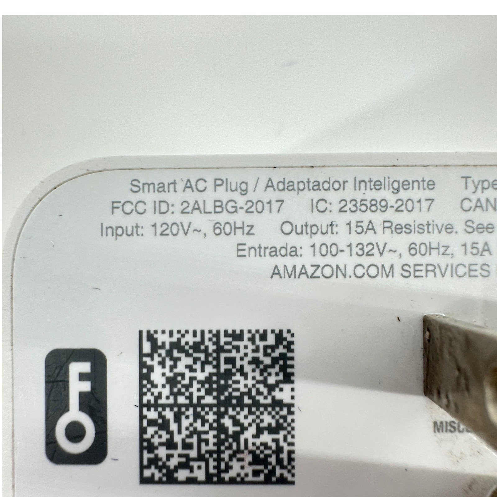 Amazon Smart Plug HD34BX Alexa Compatible White Excellent