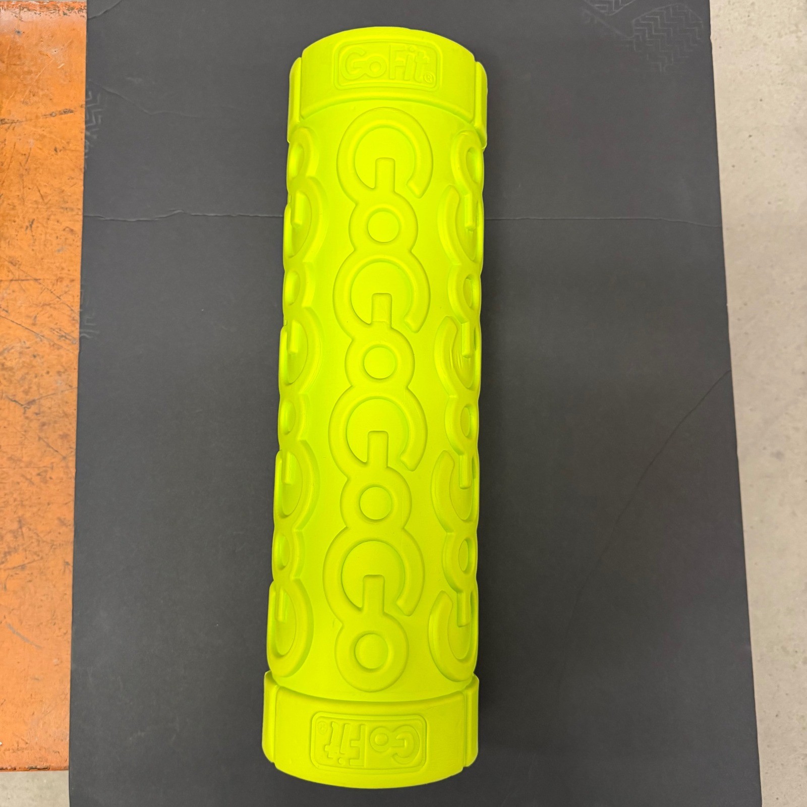 GoFit Go Roller 18 In Foam Roller Neon Yellow UltraFin Core Deep Tissue Massage