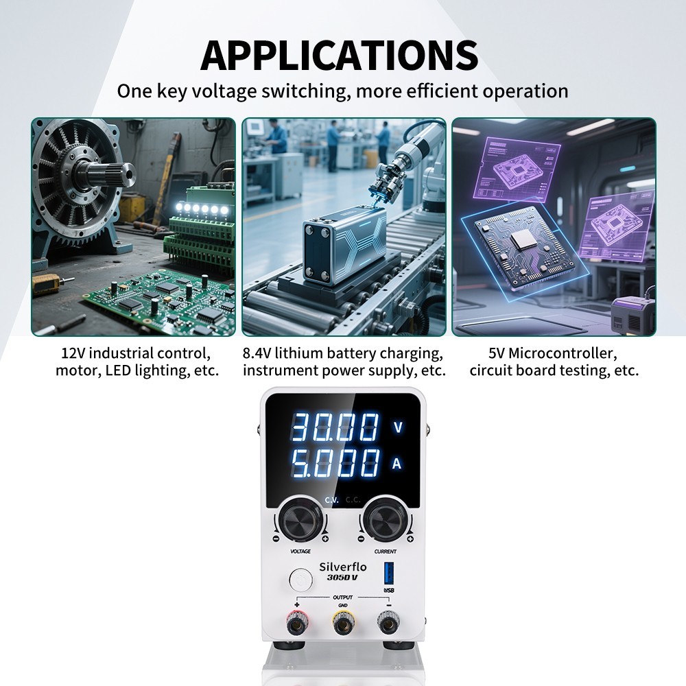 305D-V 180W DC 0-30V 5A Power Supply Variable Bench Switching