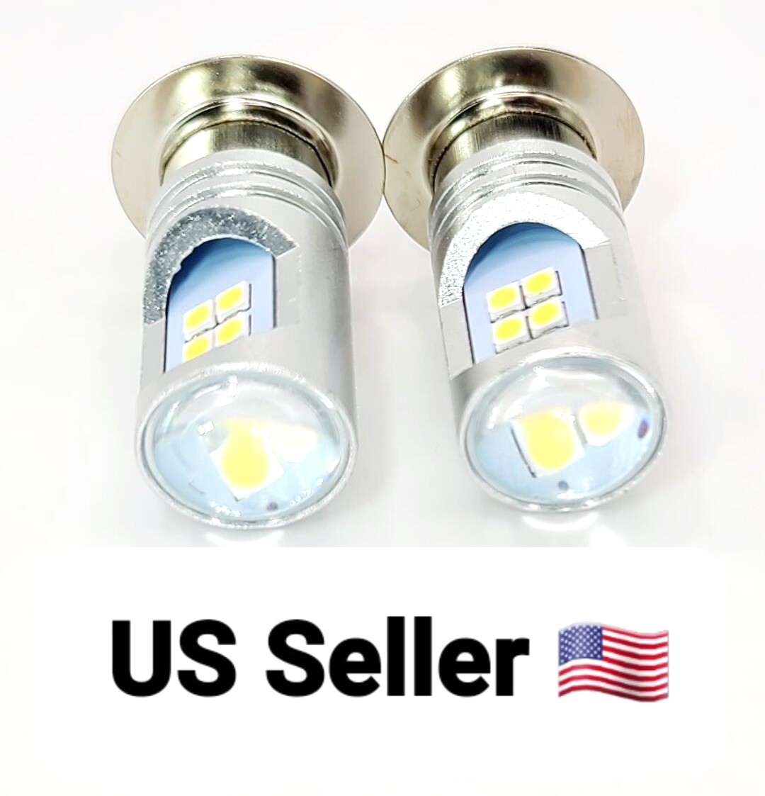 2 Bright LED headlight bulbs for Deere 790 870 970 990 1070 3005 4005; LVU802876