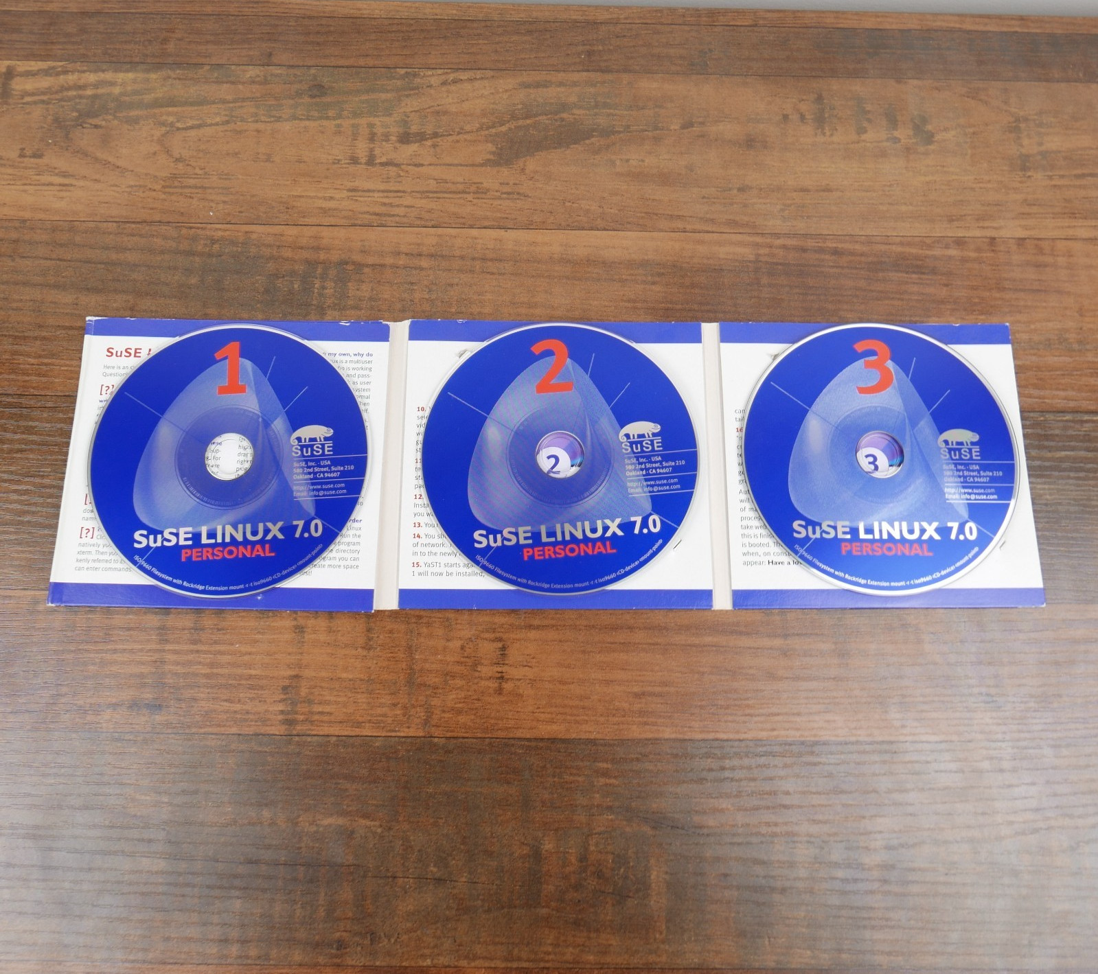 Vintage SuSE Linux 7.1 Personal 3 CD Set Linux OS Software Home & Office
