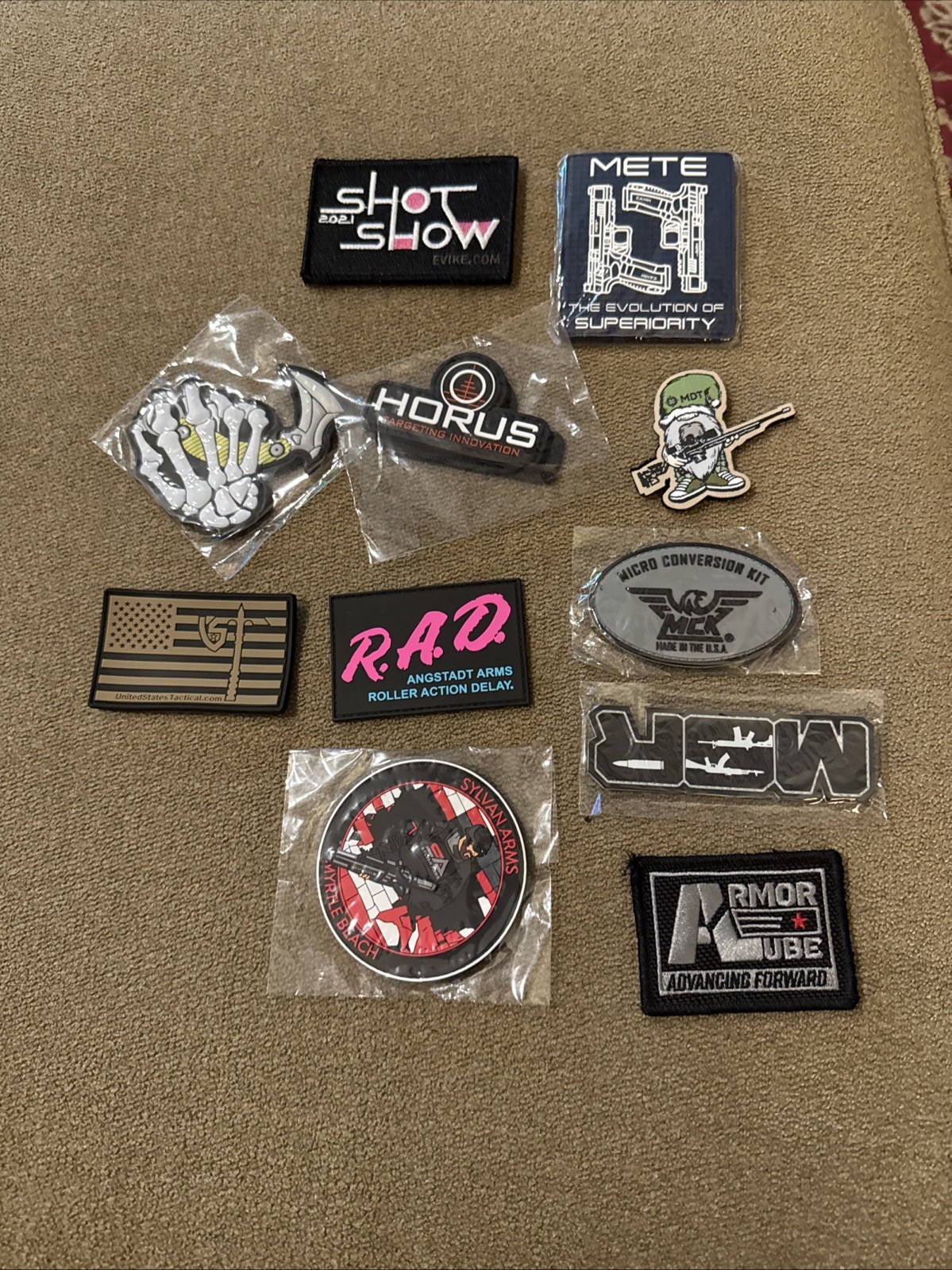 Lot Of 11 Shot Show Las Vegas 2022-2025 Patches Swag  - MDT, Horus ++ (#53)
