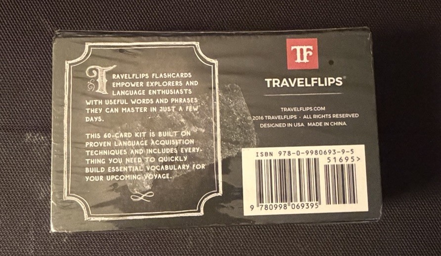 Travelflips Japanese Language Learning Flash Cards New Sealed