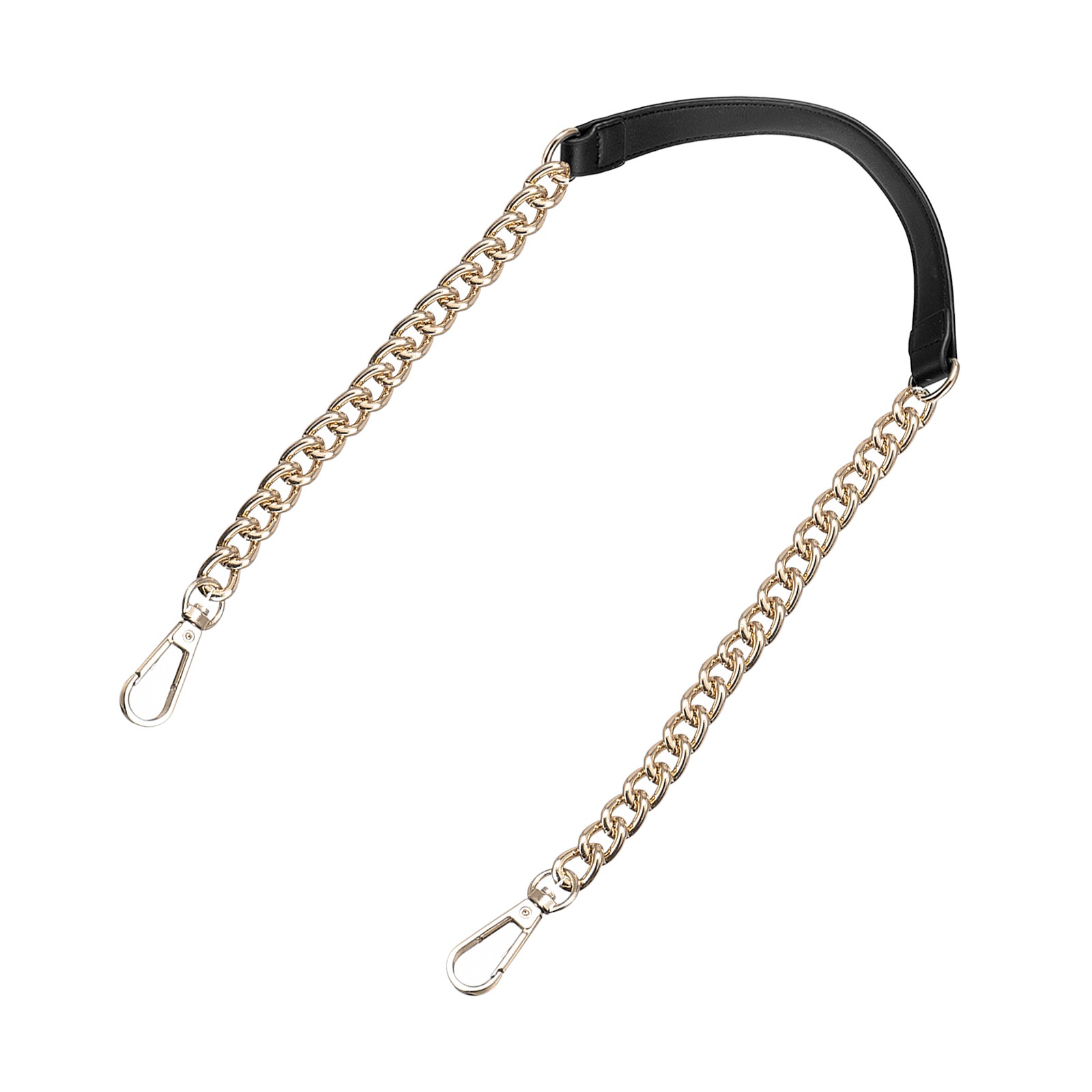 39" Iron Flat Chain Strap Purse Shoulder DIY Black Gold
