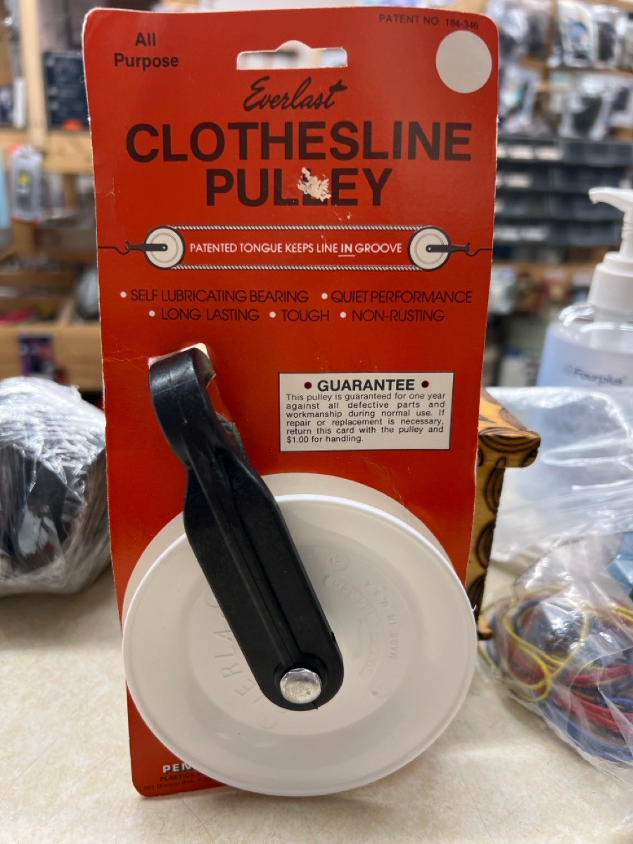 EVERLAST 4" CLOTHESLINE PULLEY 184-346 - NEW (WBP016305)