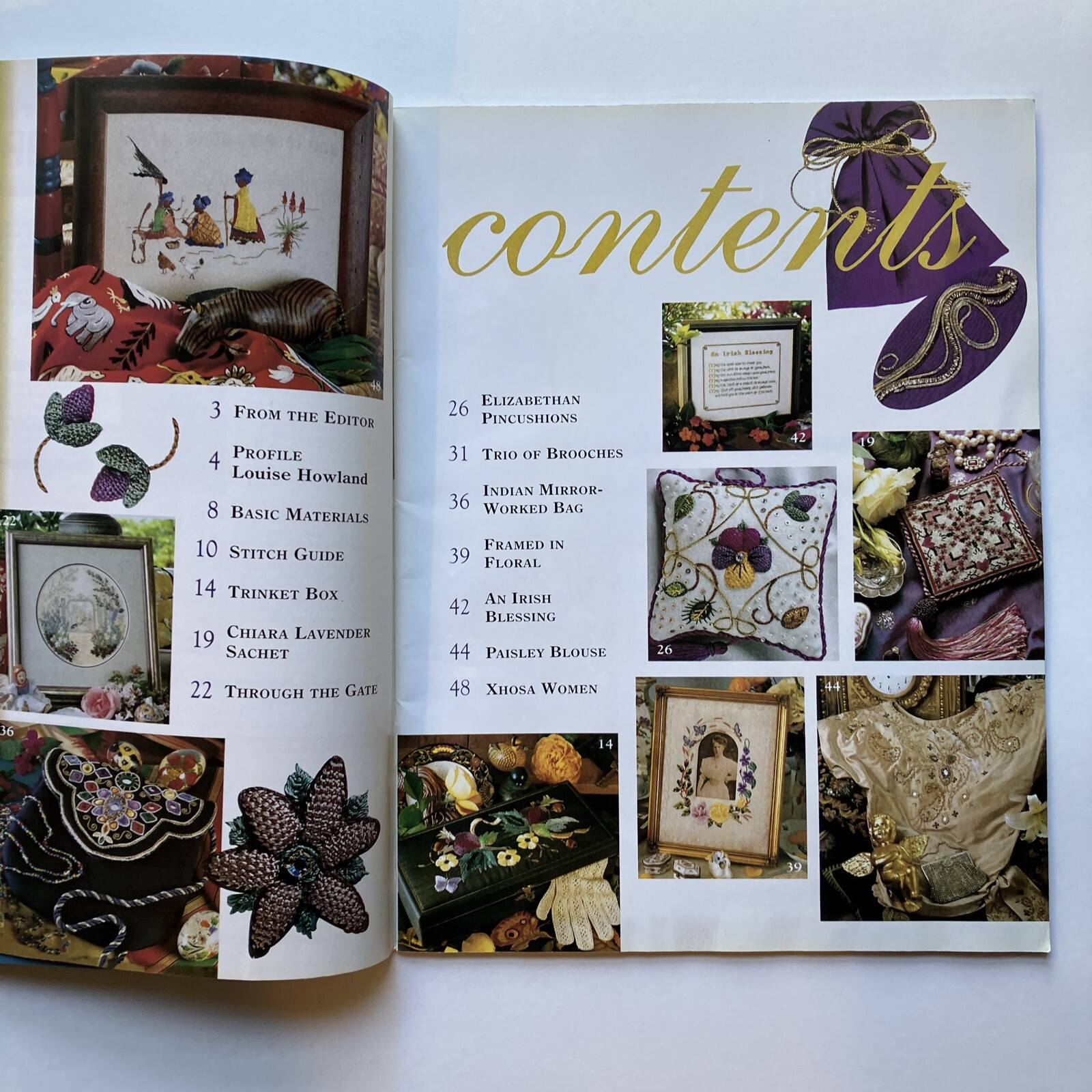 Embroidery & Cross Stitch Special Issue 10 Creative Designs Rajmahal Range