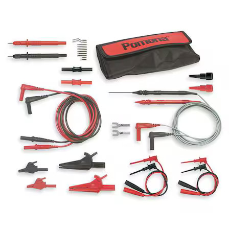 Pomona Electronics 5677B Deluxe Multi-Use Dmm Maxi-Kit, Right Angle Banana