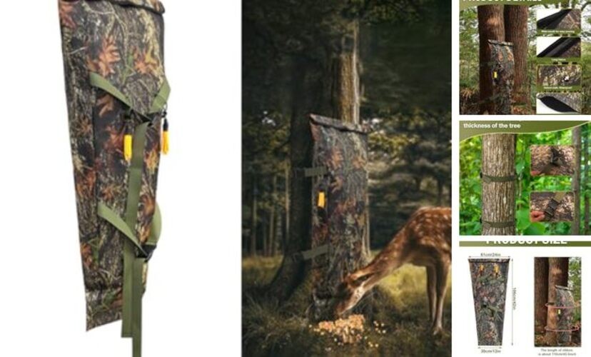 Camo Deer Feeder - 100 lb Tree Hugger Gravity Feeder, Waterproof One Size