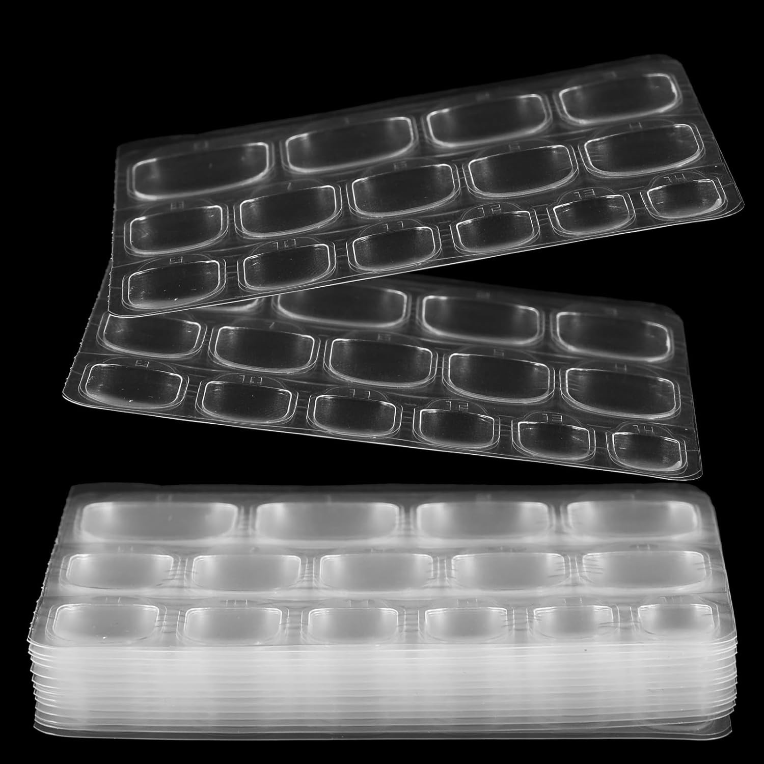 900 PCS Nail Adhesive Tabs, Press On Nail Glue Stickers, Transparent Reusable